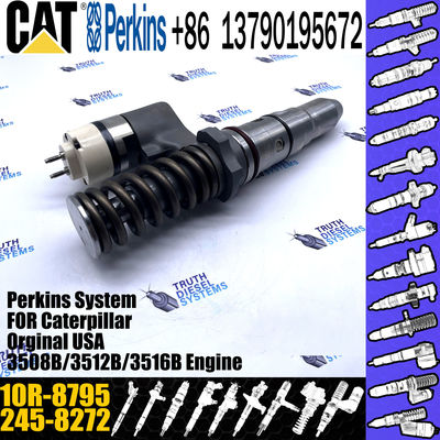 Hot sale fuel common rail injector 245-8272 2458272 10R-8795 for Caterpillar Engine 3512C