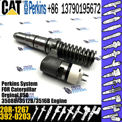 Hot sale fuel common rail injector 392-0203 3920203 20R-1267 for Caterpillar Engine 994D