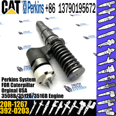Hot sale fuel common rail injector 392-0203 3920203 20R-1267 for Caterpillar Engine 994D