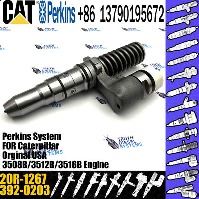 Hot sale fuel common rail injector 392-0203 3920203 20R-1267 for Caterpillar Engine 994D