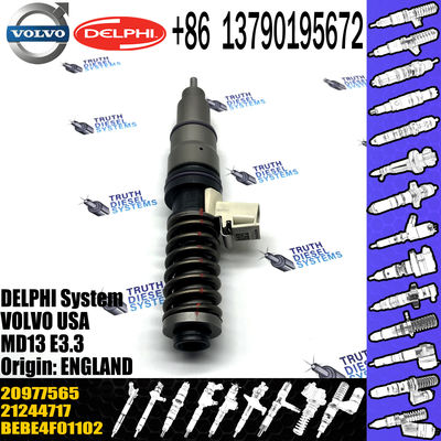 BEBE4F04001 Diesel fuel injector 20977565; MD13 E3.3 injector nozzle BEBE4F01101, BEBE4F01102 Common rail injector