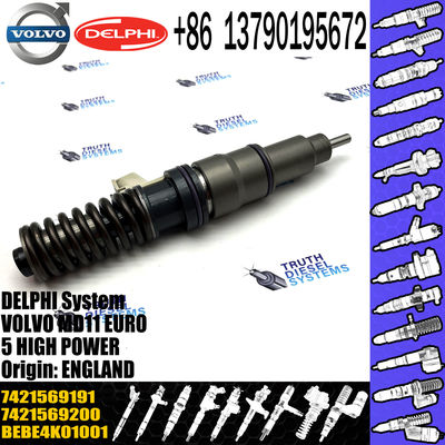 Common Rail Diesel Fuel Injector 21569191 For VOL FH12, FH13 Engine Nozzle BEBE4N01001 7421569191