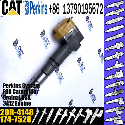CAT Diesel 3412 Engine Excavator Parts Fuel Injector 1747528 174-7528 20R-4148 For Caterpillar