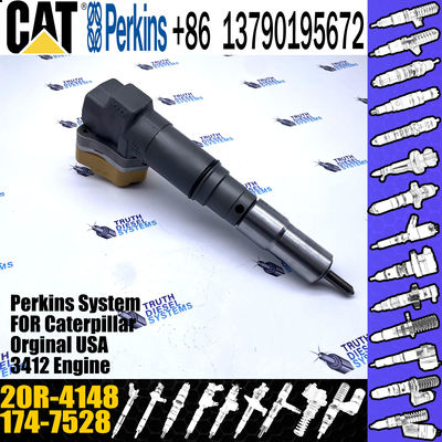 CAT Diesel 3412 Engine Excavator Parts Fuel Injector 1747528 174-7528 20R-4148 For Caterpillar