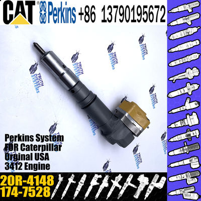 CAT Diesel 3412 Engine Excavator Parts Fuel Injector 1747528 174-7528 20R-4148 For Caterpillar