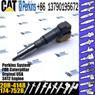CAT Diesel 3412 Engine Excavator Parts Fuel Injector 1747528 174-7528 20R-4148 For Caterpillar