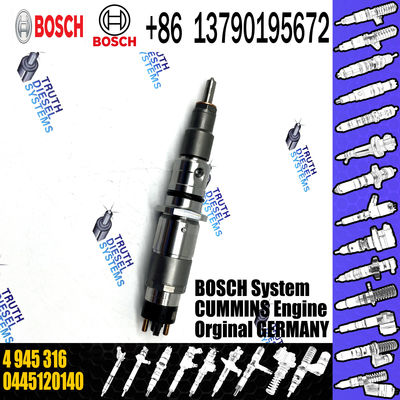 common rail assembly diesel fuel injector 0445120140 4945316 with nozzle DLLA126P1776 for Cummins VW 0445120140