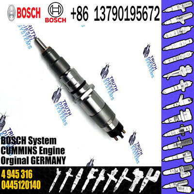 common rail assembly diesel fuel injector 0445120140 4945316 with nozzle DLLA126P1776 for Cummins VW 0445120140