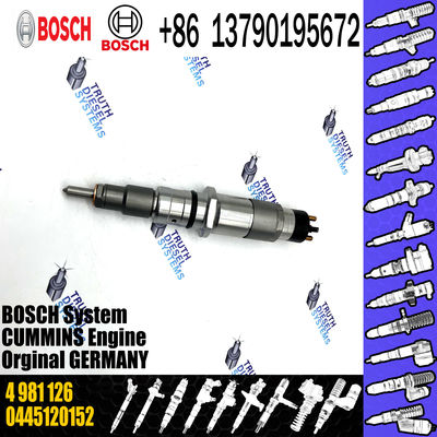 common rail injector 0445120252 5263315 for Cummins industrial engines diesel fuel injector 4981126 0445120252