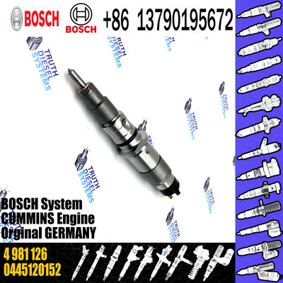 common rail injector 0445120252 5263315 for Cummins industrial engines diesel fuel injector 4981126 0445120252