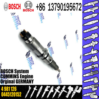 common rail injector 0445120252 5263315 for Cummins industrial engines diesel fuel injector 4981126 0445120252