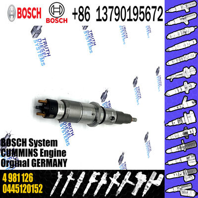 common rail injector 0445120252 5263315 for Cummins industrial engines diesel fuel injector 4981126 0445120252