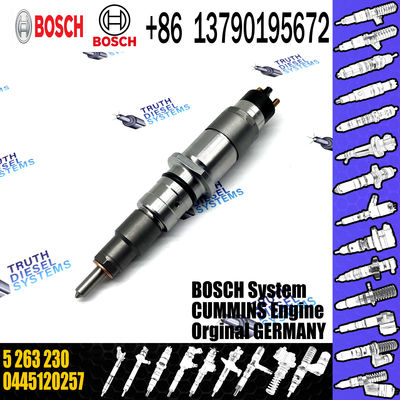 High Quality New Diesel Common Rail Fuel Injector 0445120257 5263230 for Cummins ISC ISLE engine