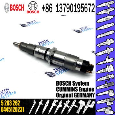 High Quality New Diesel Fuel Injector 5263262 0445120231 For Komatsu PC200-8 6D107 QSB6.7 Engine