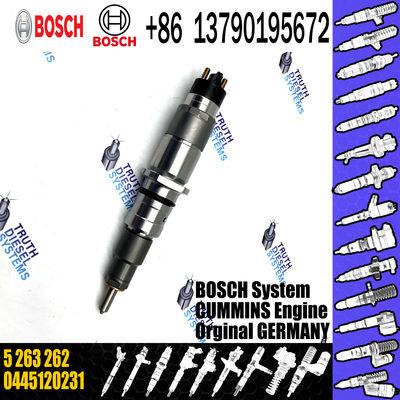 High Quality New Diesel Fuel Injector 5263262 0445120231 For Komatsu PC200-8 6D107 QSB6.7 Engine
