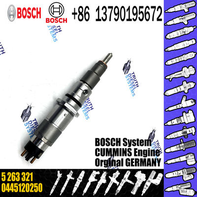 high quality diesel fuel injector 044512060 0445120250 common rail injector 0445120060 5263321 for DAF LF CF Cummins