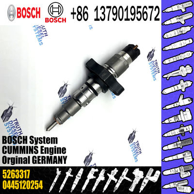 high quality common rail injector 0445120254 5263317 4988301 injector for Cummins injector nozzle 0445120254 5263317