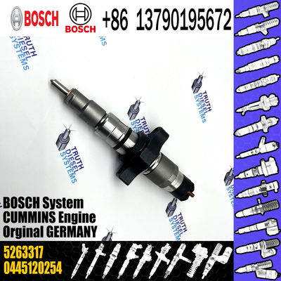 high quality common rail injector 0445120254 5263317 4988301 injector for Cummins injector nozzle 0445120254 5263317