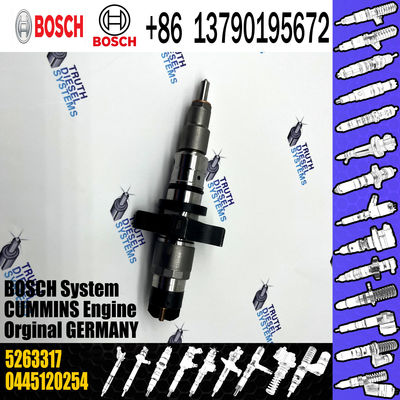 high quality common rail injector 0445120254 5263317 4988301 injector for Cummins injector nozzle 0445120254 5263317