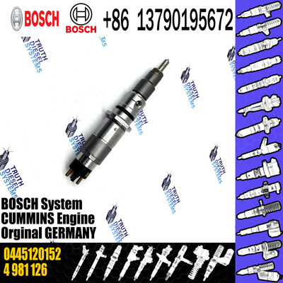 New Diesel Fuel Injector Common Rail Injector Assembly 0445120252 0445120152 0445120254 for CUMMINS