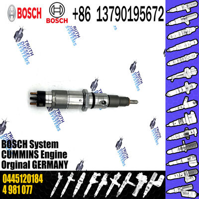 Common Rail Diesel Fuel Injector 0445120184 FOR CUMMINS 4981077 5253221 0445120071