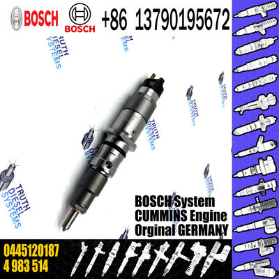 High Quality New Diesel Fuel Injector 0445120187 Common Rail Injector 4 983 514 For Cummins Enigine