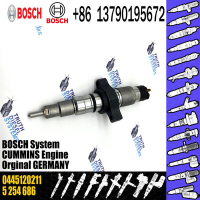 High Quality Diesel Fuel Injector 0445120212 0445120211 Common Rail Injection Nozzle 5 254 686 5 255 184 For Cummins