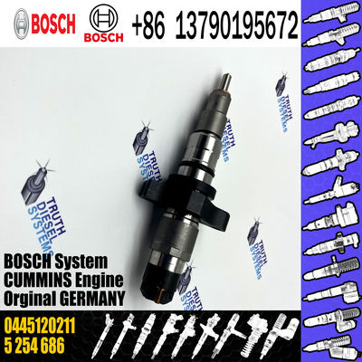 High Quality Diesel Fuel Injector 0445120212 0445120211 Common Rail Injection Nozzle 5 254 686 5 255 184 For Cummins