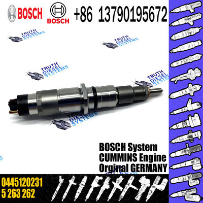 High Quality New Diesel Fuel Injector 5263262 0445120231 For Komatsu Pc200-8 6d107/qsb6.7 Engine