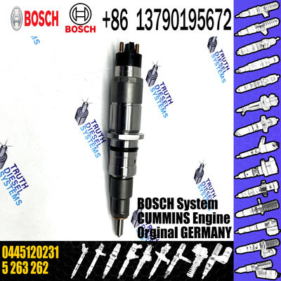 High Quality New Diesel Fuel Injector 5263262 0445120231 For Komatsu Pc200-8 6d107/qsb6.7 Engine