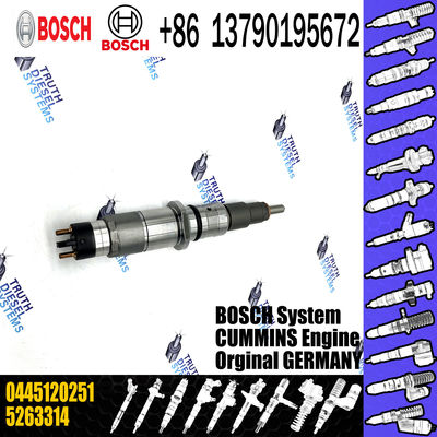 diesel fuel injector nozzle 0445120251 factory supply common rail injector 0445120251 for Cummins Qsb 6.7 diesel engine
