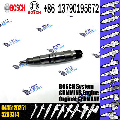 diesel fuel injector nozzle 0445120251 factory supply common rail injector 0445120251 for Cummins Qsb 6.7 diesel engine