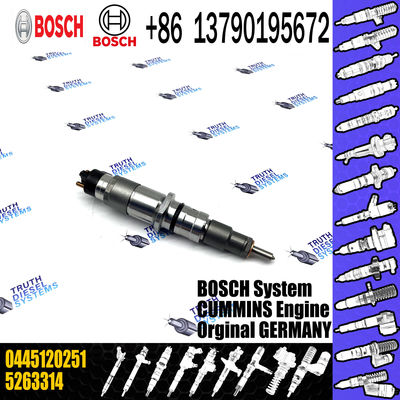 diesel fuel injector nozzle 0445120251 factory supply common rail injector 0445120251 for Cummins Qsb 6.7 diesel engine