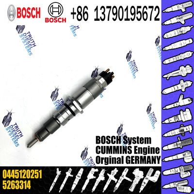 diesel fuel injector nozzle 0445120251 factory supply common rail injector 0445120251 for Cummins Qsb 6.7 diesel engine