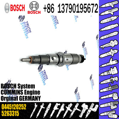common rail injector 0445120252 5263315 for Cummins industrial engines diesel fuel injector 4981126 0445120252