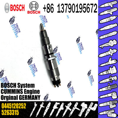 common rail injector 0445120252 5263315 for Cummins industrial engines diesel fuel injector 4981126 0445120252