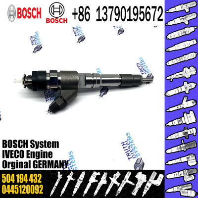 High Quality New Diesel Fuel Injector 504194432 0445120092 For IVECO/NEW HOLLAND/FIAT/CASE IH