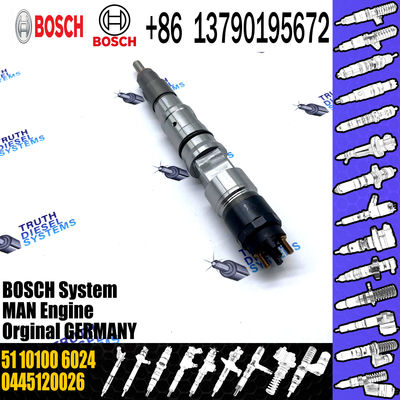 New Diesel Common rail Injector 0445120045 0986435558 For MAN 51101006024