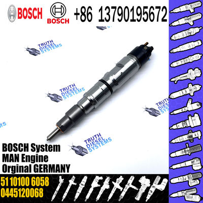 Diesel Fuel Injector Common Rail Injector Assembly 0445120068 51101006058 for MAN TRUCK