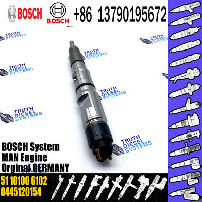 good injector C.R.fuel injector 0445120154 51101006102 fit for MAN TRUCK