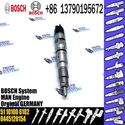 good injector C.R.fuel injector 0445120154 51101006102 fit for MAN TRUCK