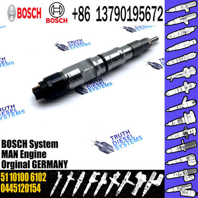 good injector C.R.fuel injector 0445120154 51101006102 fit for MAN TRUCK