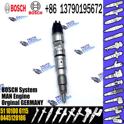Common Rail Diesel Fuel Injector 0445120186 07W130205A 0986435568 51101006115 in stock