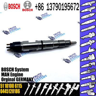 Common Rail Diesel Fuel Injector 0445120186 07W130205A 0986435568 51101006115 in stock