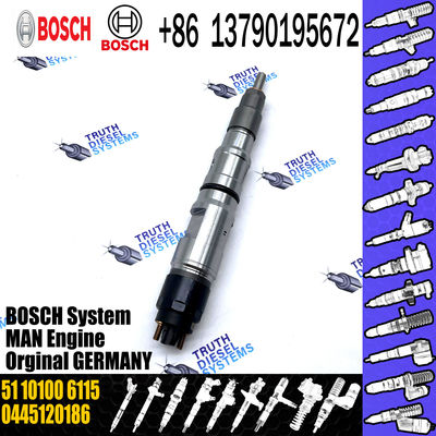 Common Rail Diesel Fuel Injector 0445120186 07W130205A 0986435568 51101006115 in stock
