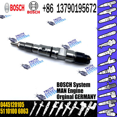 Diesel Fuel Engine Injector Assemblies 0445120105 Common Rail Injector 0445120105