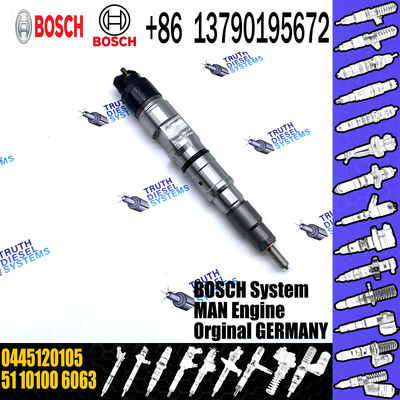 Diesel Fuel Engine Injector Assemblies 0445120105 Common Rail Injector 0445120105