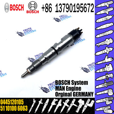 Diesel Fuel Engine Injector Assemblies 0445120105 Common Rail Injector 0445120105