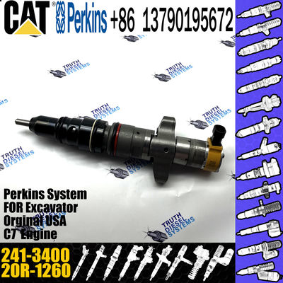 GAMEN Brand New Diesel Fuel Injector 20R-1260 241-3400 For Excavator C7 Engine