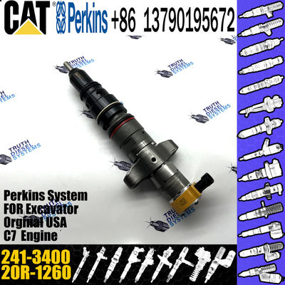 GAMEN Brand New Diesel Fuel Injector 20R-1260 241-3400 For Excavator C7 Engine